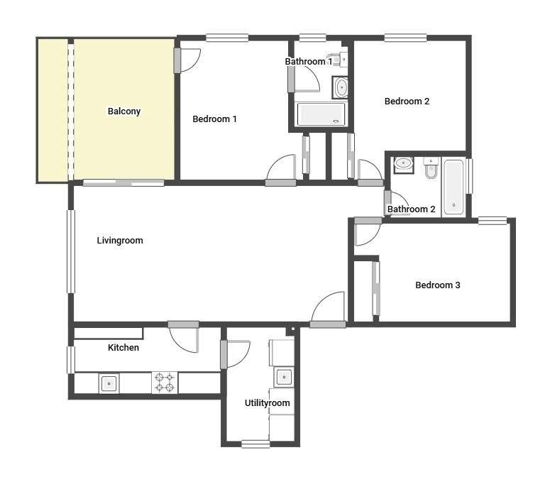 Grundriss Wohnung